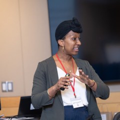 advisors presenting and talking